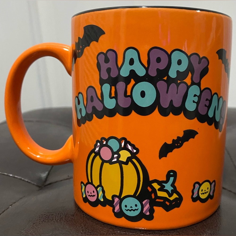 Sanrio Hello Kitty Happy Halloween Orange Pumpkin Mug - Picture 2 of 5